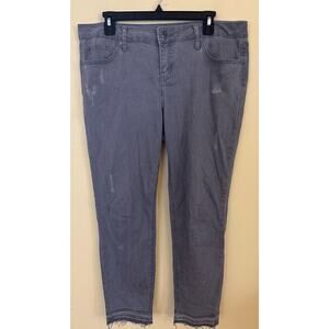 True craft high rise  gray ankle skinny jeans size 13